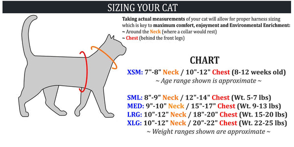 The Prowl - Cat Sizing Chart | Catwalk Harness
