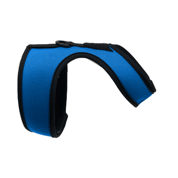 The Prowl - Electric Blue Neoprene iso front right | Catwalk Harness