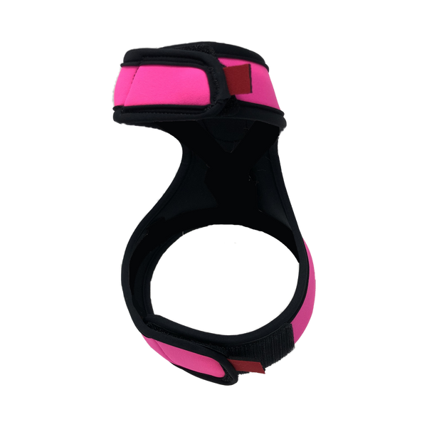 The Prowl - Purrfect Pink Neoprene iso right with tiger | Catwalk Harness