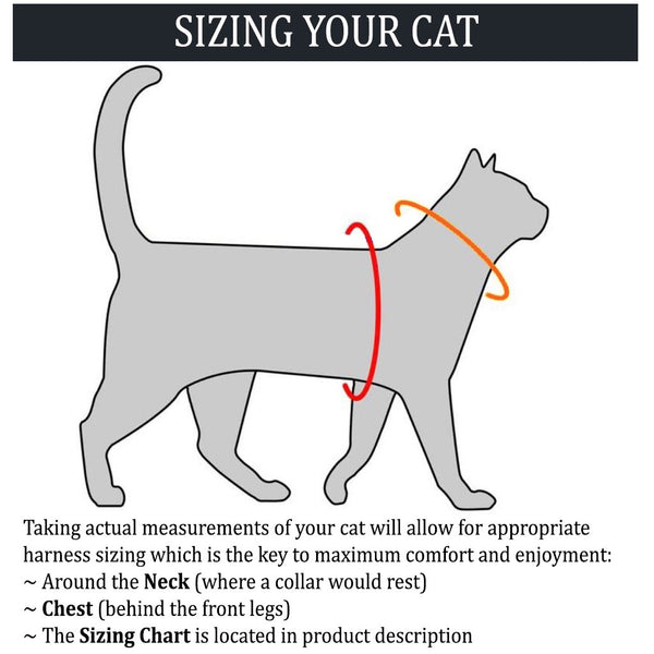 Cat Walking Gear measurement chart | Catwalk Harness